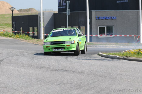 Glimt fra Rallysprint på Regnbueringen
(Foto: Jimmy Lerche (Coverfoto.dk))